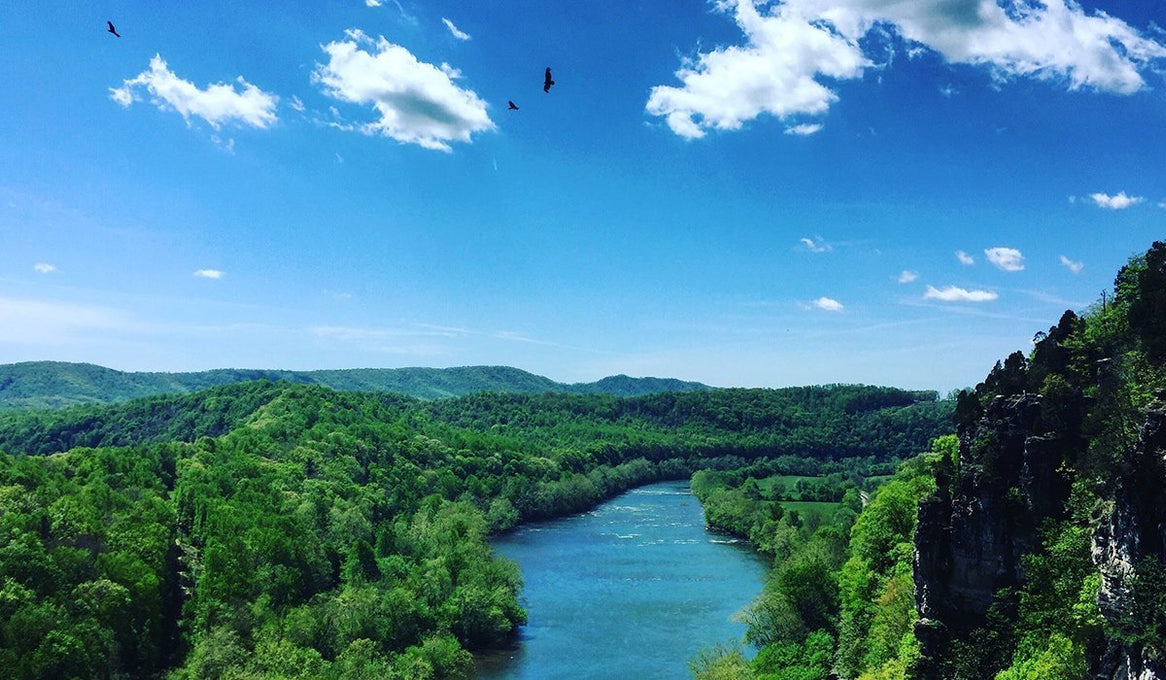 new river gorge aerial view.