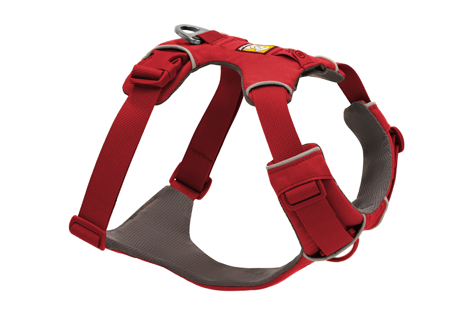 Small Dog Harness Adjustable Straps RED Nylon BLACK D-Ring