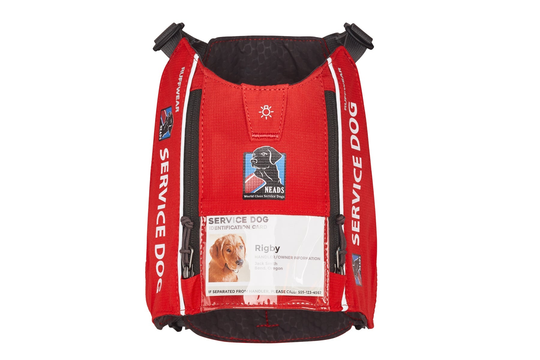 Service dog vest outlet and id