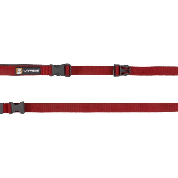 Guide dog leash in red sumac.
